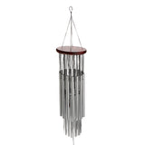 Maxbell Silver 27 Tubes Wind Chime Church Bells Hanging Feng Shui Hanging Ornament