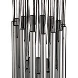 Maxbell Silver 27 Tubes Wind Chime Church Bells Hanging Feng Shui Hanging Ornament