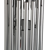Maxbell Silver 27 Tubes Wind Chime Church Bells Hanging Feng Shui Hanging Ornament