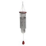 Maxbell Silver 27 Tubes Wind Chime Church Bells Hanging Feng Shui Hanging Ornament