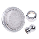 Maxbell LED Shower Top Round Head Rain Home Water Bathroom Fixtures Sprayer Decor