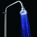 Maxbell LED Shower Top Round Head Rain Home Water Bathroom Fixtures Sprayer Decor