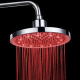 Maxbell 3-Color Changing LED Shower Top Thermal Color Changing Rain Circular Head Sprayer