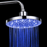 Maxbell 3-Color Changing LED Shower Top Thermal Color Changing Rain Circular Head Sprayer