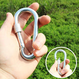 Maxbell Screw Lock D Shape Carabiner Hook Keyring Clips Camping Outdoor Accessories Buckle