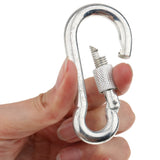 Maxbell Screw Lock D Shape Carabiner Hook Keyring Clips Camping Outdoor Accessories Buckle