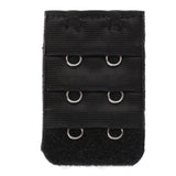 Maxbell 5pcs Elastic Bra Strap Extension Bra Extenders 2x 3 Hook Black