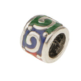 Maxbell 9mm Chinese Style Cloisonne Enamel Pipe Beads for DIY Jewelry Accessories 8"