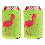 Maxbell 1 Pair Flamingo Stubby Beer Bottle Tin Can Cooler for Party Favor Decoration