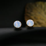 Maxbell Fashion Design Women Lady Rhinestone Crystal Fan Ear Studs Earrings