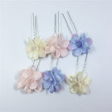 Maxbell 6Pcs Colors Dance Party Wedding Bride Bridal Flower hair Bobby Pins for Women Wedding Gifts