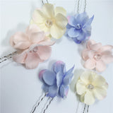 Maxbell 6Pcs Colors Dance Party Wedding Bride Bridal Flower hair Bobby Pins for Women Wedding Gifts
