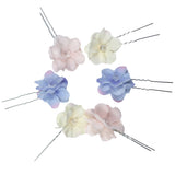 Maxbell 6Pcs Colors Dance Party Wedding Bride Bridal Flower hair Bobby Pins for Women Wedding Gifts