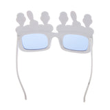 Maxbell Theme Happy Birthday Ice-cream Shape Eye Glasses Fancy Dress Costume Novelty for Party White