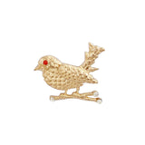 Maxbell Antique Gold Crystal Bird Animal Brooch Pin Jewelry Gift for Men Women Kids