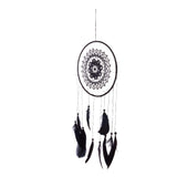 Maxbell Handmade Dream Catcher With Black Feathers Wall Hanging Decoration Ornament