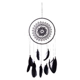 Maxbell Handmade Dream Catcher With Black Feathers Wall Hanging Decoration Ornament