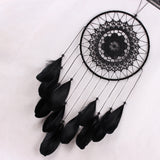 Maxbell Handmade Dream Catcher With Black Feathers Wall Hanging Decoration Ornament