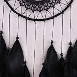 Maxbell Handmade Dream Catcher With Black Feathers Wall Hanging Decoration Ornament