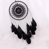 Maxbell Handmade Dream Catcher With Black Feathers Wall Hanging Decoration Ornament