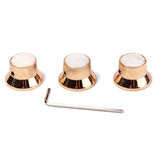 Maxbell 3pcs Golden Volume Tone Speed Control Knobs for Electric Guitar/Bass #1