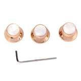 Maxbell 3pcs Golden Volume Tone Speed Control Knobs for Electric Guitar/Bass #1