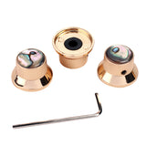 Maxbell 3Pcs Golden Volume Tone Speed Control Knobs for Electric Guitar/Bass #2