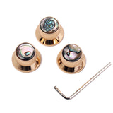 Maxbell 3Pcs Golden Volume Tone Speed Control Knobs for Electric Guitar/Bass #2