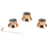 Maxbell 3Pcs Golden Volume Tone Speed Control Knobs for Electric Guitar/Bass #2