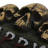 Maxbell Horror Five Skulls Door Curtain with Blood Stain for Halloween Party Hanging Decor