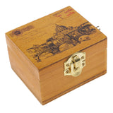 Maxbell Tiny Scenery Wood Music Box Hand-cranked Melody Box Desk Decoration Crafts
