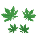 Maxbell 20pcs Foam Shapes Maple Leaves Assorted Leaf Embellishments for Kids Craft