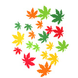 Maxbell 20pcs Foam Shapes Maple Leaves Assorted Leaf Embellishments for Kids Craft