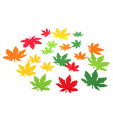 Maxbell 20pcs Foam Shapes Maple Leaves Assorted Leaf Embellishments for Kids Craft