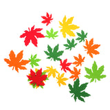 Maxbell 20pcs Foam Shapes Maple Leaves Assorted Leaf Embellishments for Kids Craft