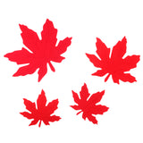 Maxbell 20pcs Foam Shapes Maple Leaves Assorted Leaf Embellishments for Kids Craft