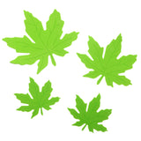 Maxbell 20pcs Foam Shapes Maple Leaves Assorted Leaf Embellishments for Kids Craft