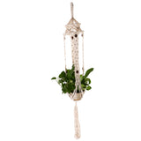 Maxbell Macrame Plant Hanger Baskets for Indoor Outdoor Hanging Planter Cotton Rope 4 Legs 160cm