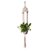 Maxbell Macrame Plant Hanger Baskets for Indoor Outdoor Hanging Planter Cotton Rope 4 Legs 160cm