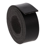 Maxbell 2 Meters Faux Leather Strip Strap Leather Craft Belt Handle Decoration DIY Black