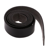 Maxbell 2 Meters Faux Leather Strip Strap Leather Craft Belt Handle Decoration DIY Black
