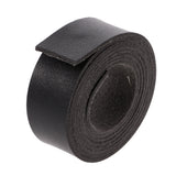 Maxbell 2 Meters Faux Leather Strip Strap Leather Craft Belt Handle Decoration DIY Black
