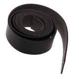 Maxbell 2 Meters Faux Leather Strip Strap Leather Craft Belt Handle Decoration DIY Black
