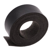 Maxbell 2 Meters Faux Leather Strip Strap Leather Craft Belt Handle Decoration DIY Black