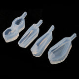 Maxbell 4 Pieces Assorted Shape Cabochon Silicone Earring Necklace Pendant Mold for Epoxy Resin Jewelry Making DIY Crafts