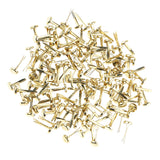 Maxbell 200 Pieces Mini Gold Metal Brads Paper Fastener for Scrapbooking Cardmaking Paper Craft DIY 8mm