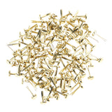 Maxbell 200 Pieces Mini Gold Metal Brads Paper Fastener for Scrapbooking Cardmaking Paper Craft DIY 8mm