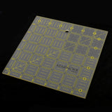 Maxbell Square Shape Grid Acrylic Sewing Quilting Ruler Templates Tool for Patchwork Crafts 16.5x16.5cm