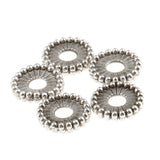 Maxbell 100 Pieces Tibetan Silver Spacer and Stopper Beads Flower for Fashion Jewelry Making 8mm