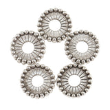 Maxbell 100 Pieces Tibetan Silver Spacer and Stopper Beads Flower for Fashion Jewelry Making 8mm